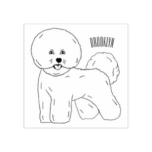 Tampons Encreurs Bichon frise dog dessin animé