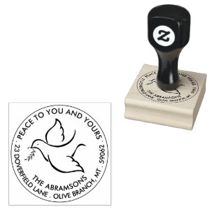 Tampons Encreurs Bird of Peace Holiday Dove Modern Return Adresse :