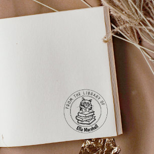 Tampons Encreurs Birman Cat, Livre De La Bibliothèque De