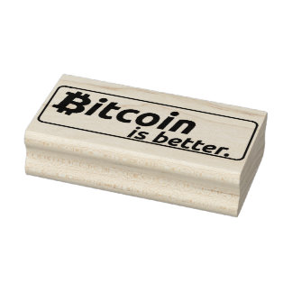 Tampons Encreurs Bitcoin est meilleur Enk en caoutchouc Timbre ₿