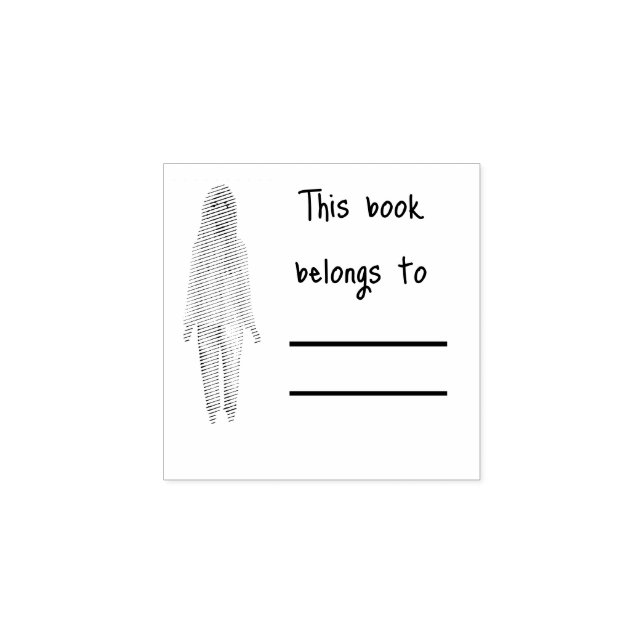 Tampons Encreurs Black Book Lover Personal Library Stress (Impression)