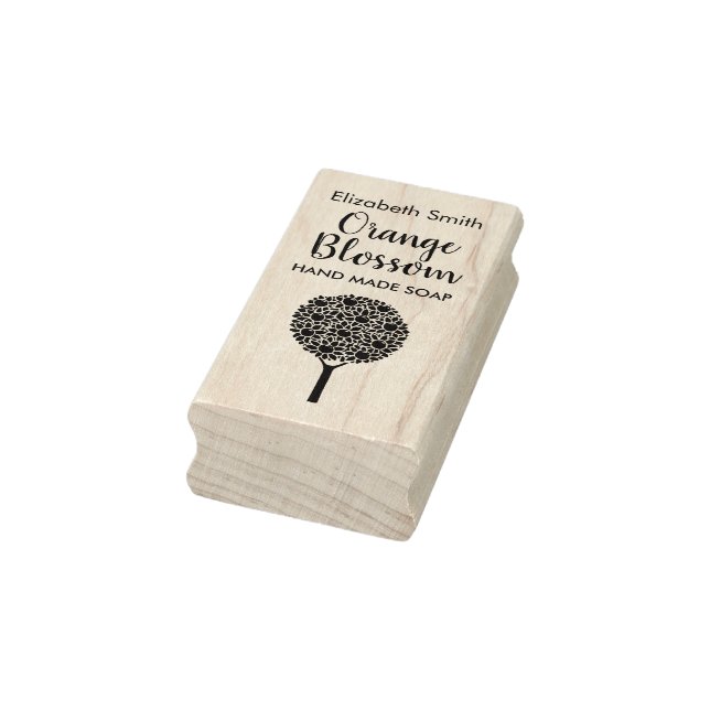 Tampons Encreurs Blossom orange personnalisable (Tampon)