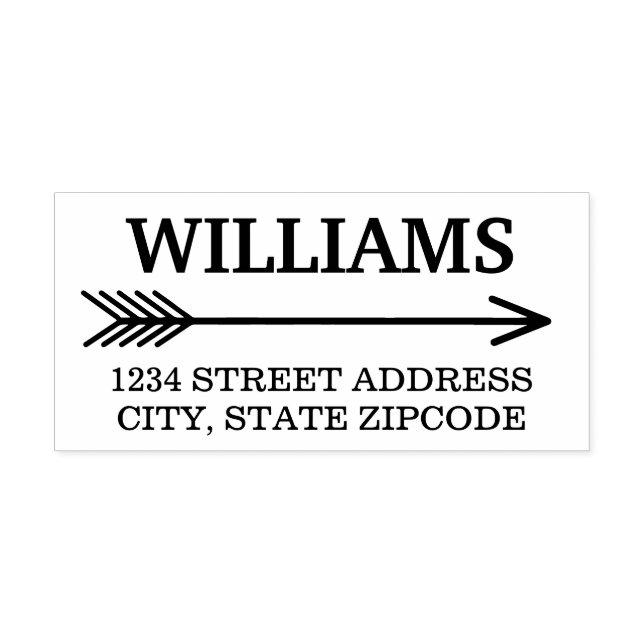 Tampons Encreurs Boho Arrow Adresse de retour (Impression)