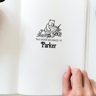 Tampons Encreurs Bois livre d'histoire ours Baby livre timbre de li