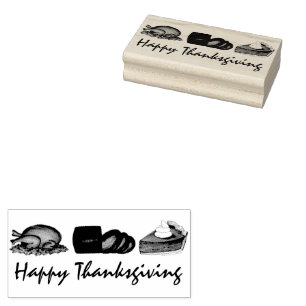 Tampons Encreurs Bon thanksgiving Turquie Cranberry Citrouille Pie