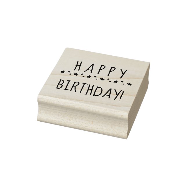 TAMPONS ENCREURS BONJOUR D'ANNIVERSAIRE DE CAOUTCHOUC (Tampon)