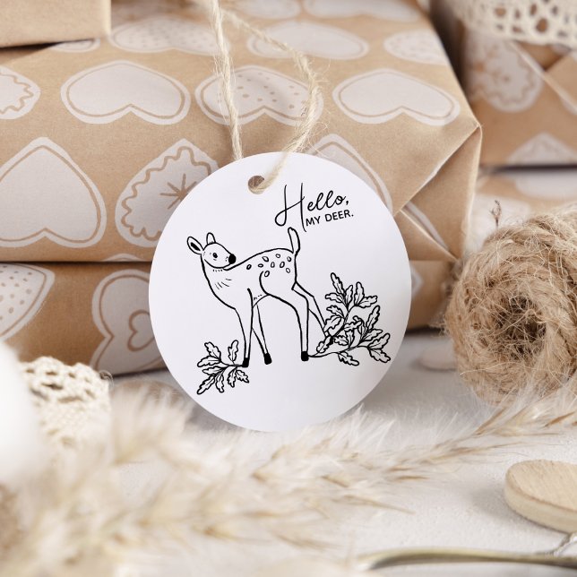 Tampons Encreurs Bonjour Mon Cerf Artisanat Décoratif Saint Valenti (Perfect for Valentine's Day Tags)