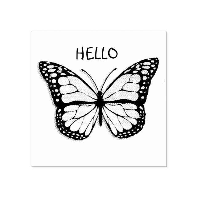 Tampons Encreurs Bonjour, Monarch Butterfly (Impression)