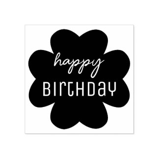 Tampons Encreurs Bonne Silhouette Fleur Anniversaire