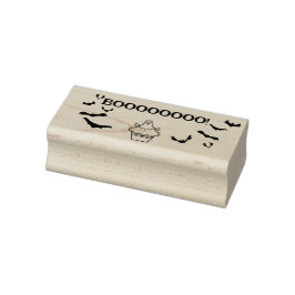 Tampons Encreurs Booooo! Cute Cupcake Ghost and Bats