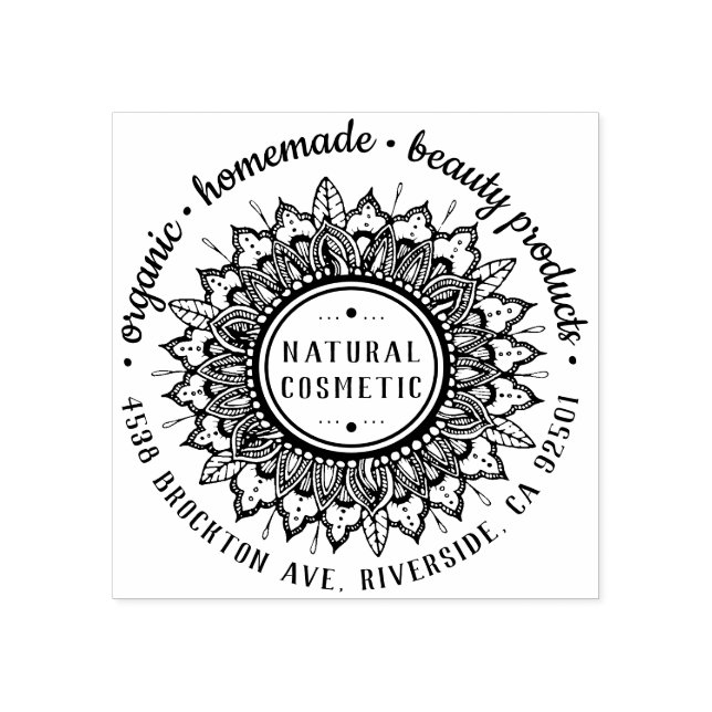 Tampons Encreurs Botanique Maison Beauté Business Floral Mandala (Impression)