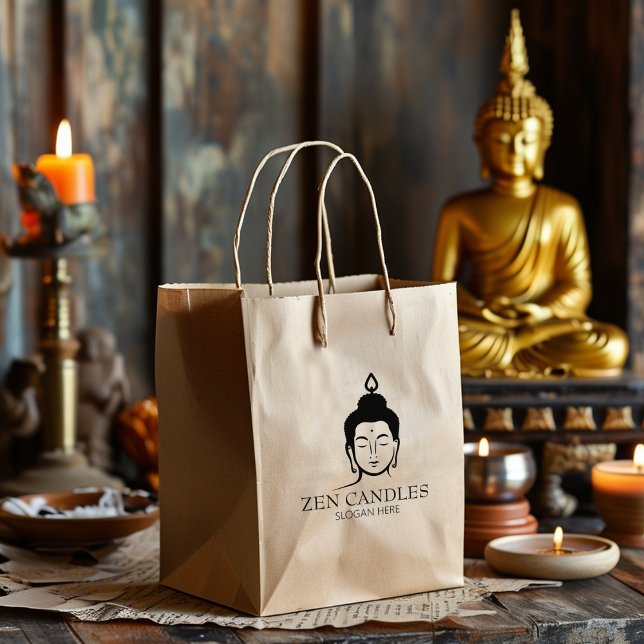 Tampons Encreurs Bougie Zen moderne Petite entreprise, Personnalisé (Créateur téléchargé)