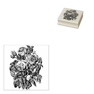Tampons Encreurs Bouquet de Rose