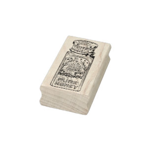 Tampons Encreurs Bouteille vintage du timbre en caoutchouc d'art de