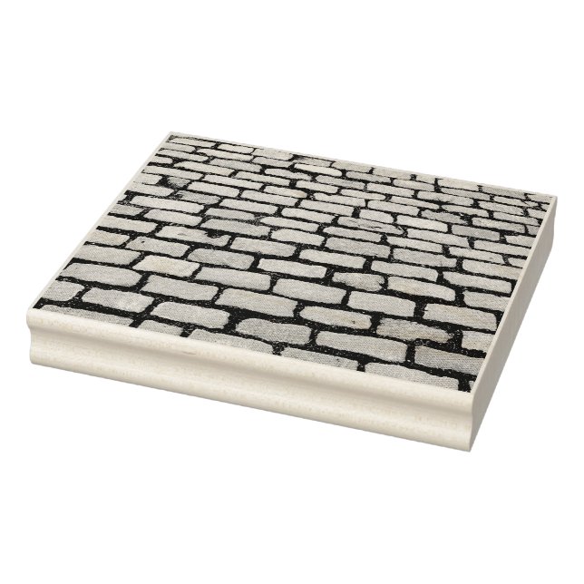 Tampons Encreurs Brick Cobblestone Street Pathway Nature Photograph (Tampon)