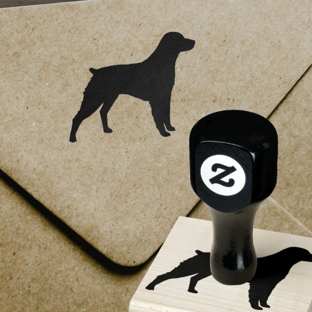 Tampons Encreurs Brittany Spaniel Chien race Silhouette Timbre en c (Créateur téléchargé)