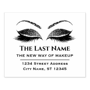 Tampons Encreurs Business Logo Eyelash Maquillage Artiste Salon de 