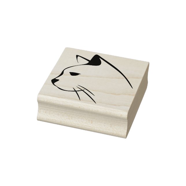 Tampons Encreurs cachet de l'illustration de la tête du chat (Tampon)