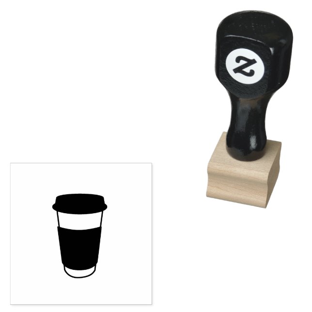 Tampons Encreurs Café tasse pour cartes de fidélité Simple (Tamponné)