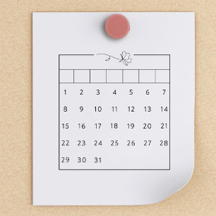 Tampons Encreurs Calendrier mensuel des journaux à puces Habit Trac