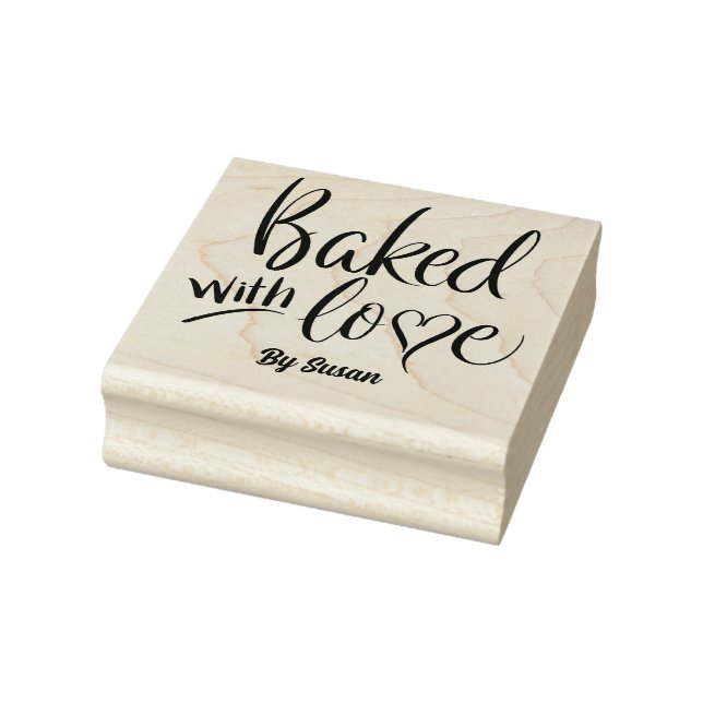 Tampons Encreurs Calligraphie à pinceau cuite avec amour (Tampon)
