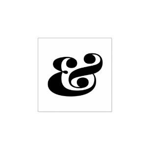 Tampons Encreurs Calligraphie Ampersand Signet Typographie Art