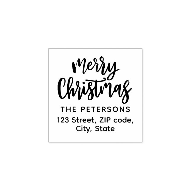 Tampons Encreurs Calligraphie moderne rétro Joyeux Noël (Impression)
