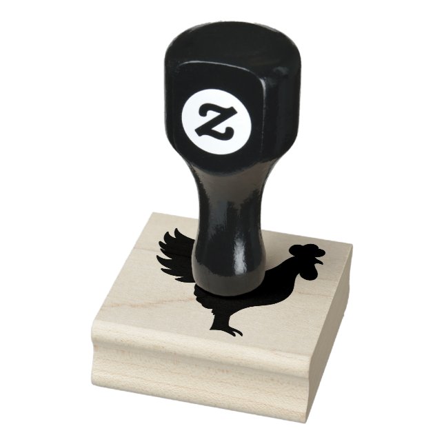 Tampons Encreurs Camelette de coq de ferme de campagne Silhouette (Tampon)