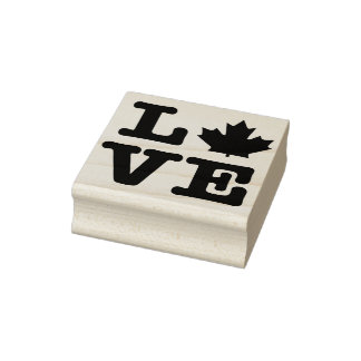 Tampons Encreurs Canada Maple Leaf Love