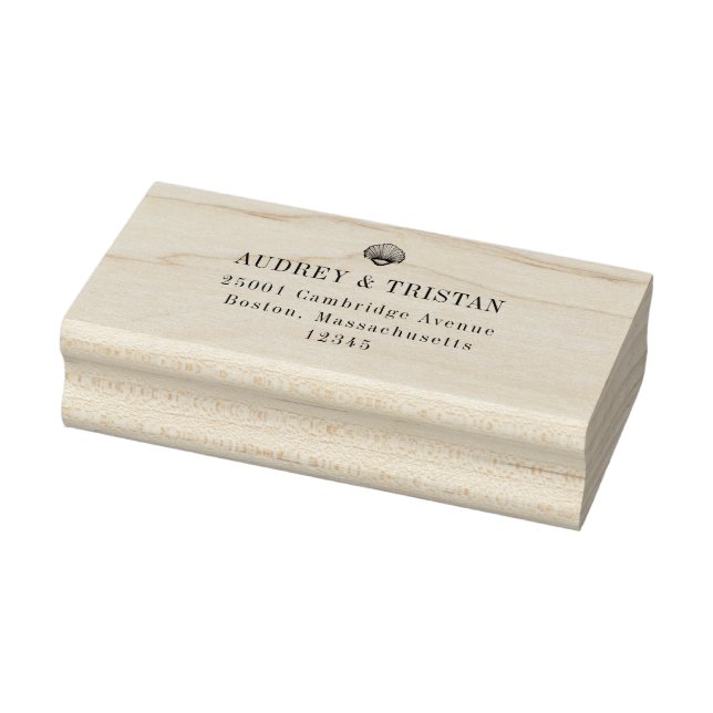 Tampons Encreurs CAPE COD Seashell Retourner Adresse Timbre en caou (Tampon)