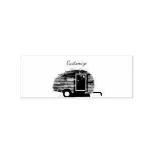 Tampons Encreurs caravane vintage en lacet gypsy caravane