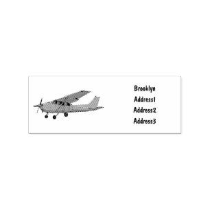 Tampons Encreurs Caricature d'avion à voilure fixe