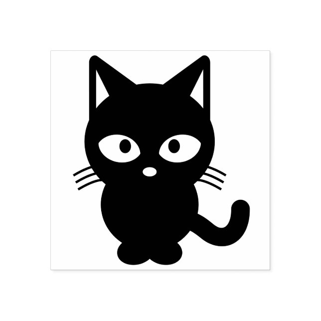 Tampons Encreurs Caricature de chat mignon grands yeux (Impression)