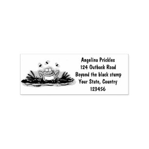 Tampons Encreurs Caricature de grenouille vert mignon