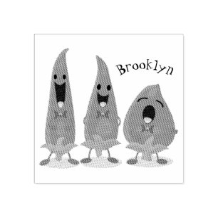 Tampons Encreurs Caricature de piments chantants mignons