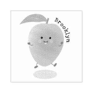 Tampons Encreurs Caricature jaune mangue mignonne