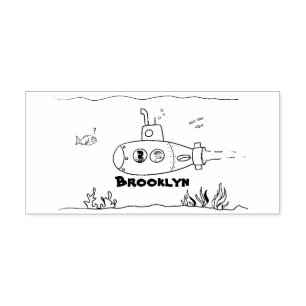Tampons Encreurs Caricature sous-marine joyeuse