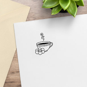 Tampons Encreurs Carte de fidélité pour une tasse de thé fumant off