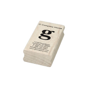 Tampons Encreurs carte de visite monogramme plus faible