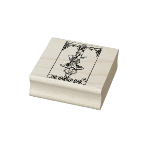 Tampons Encreurs Carte Tarot : L'homme pendu : Texte personnalisé