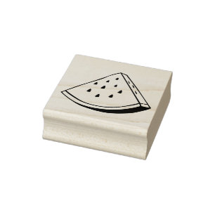 Tampons Encreurs Carton Fruit Watermelon Slice Wood Art Timbre