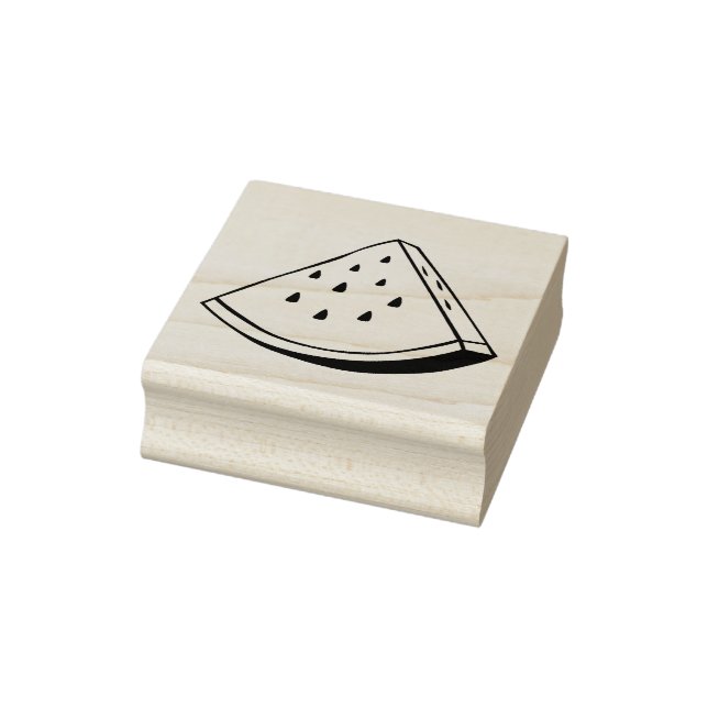 Tampons Encreurs Carton Fruit Watermelon Slice Wood Art Timbre (Tampon)