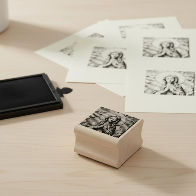 Tampons Encreurs Carved Devotion  Wooden Mary (Créateur téléchargé)