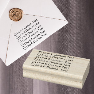 Tampons Encreurs Case à cocher Entreprise personnalisée traditionne
