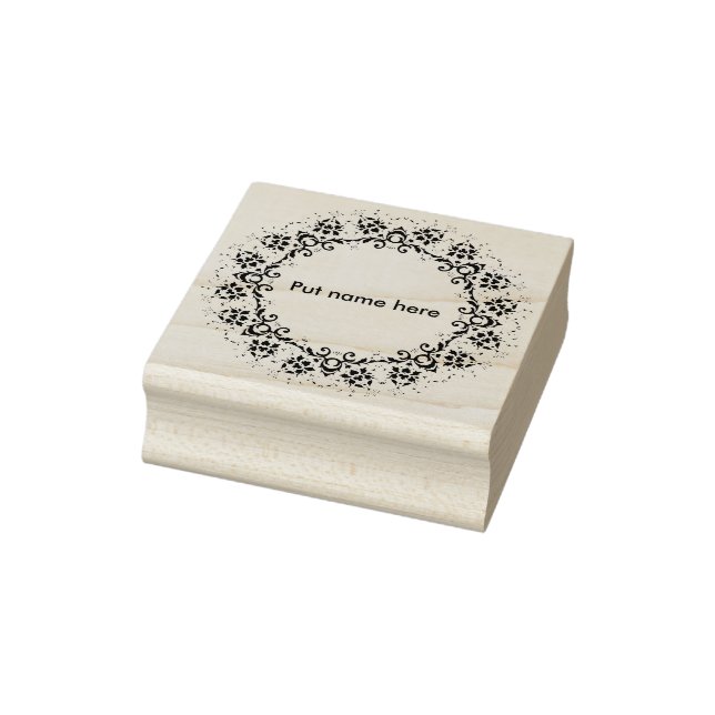 Tampons Encreurs Cercle de fleurs 2 silhouettes timbre d'art (Tampon)