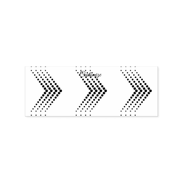 Tampons Encreurs Cercle demi-ton Abstrait Zigzag Chevron (Impression)