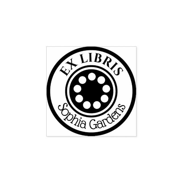 Tampons Encreurs Cercles de librairies rondes (Impression)