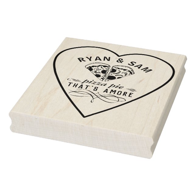 Tampons Encreurs C'est Amore Pizza pour Fiançailles Couples (Tampon)