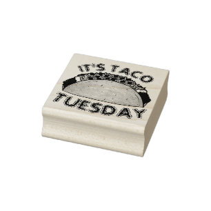 Tampons Encreurs C'est Taco mardi Mexicain Food Hard Shell Tacos