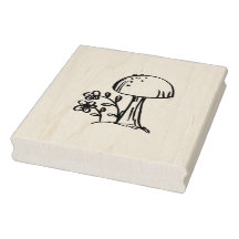 Champignons en caoutchouc avec dessin original Fle